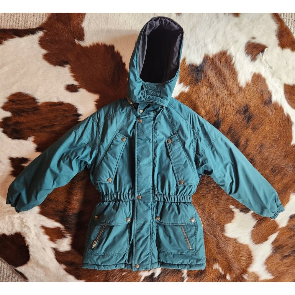 Below Zero S Rothschild Full Zip Hooded Lined Nylon Warm Coat Women Size L 14/16
